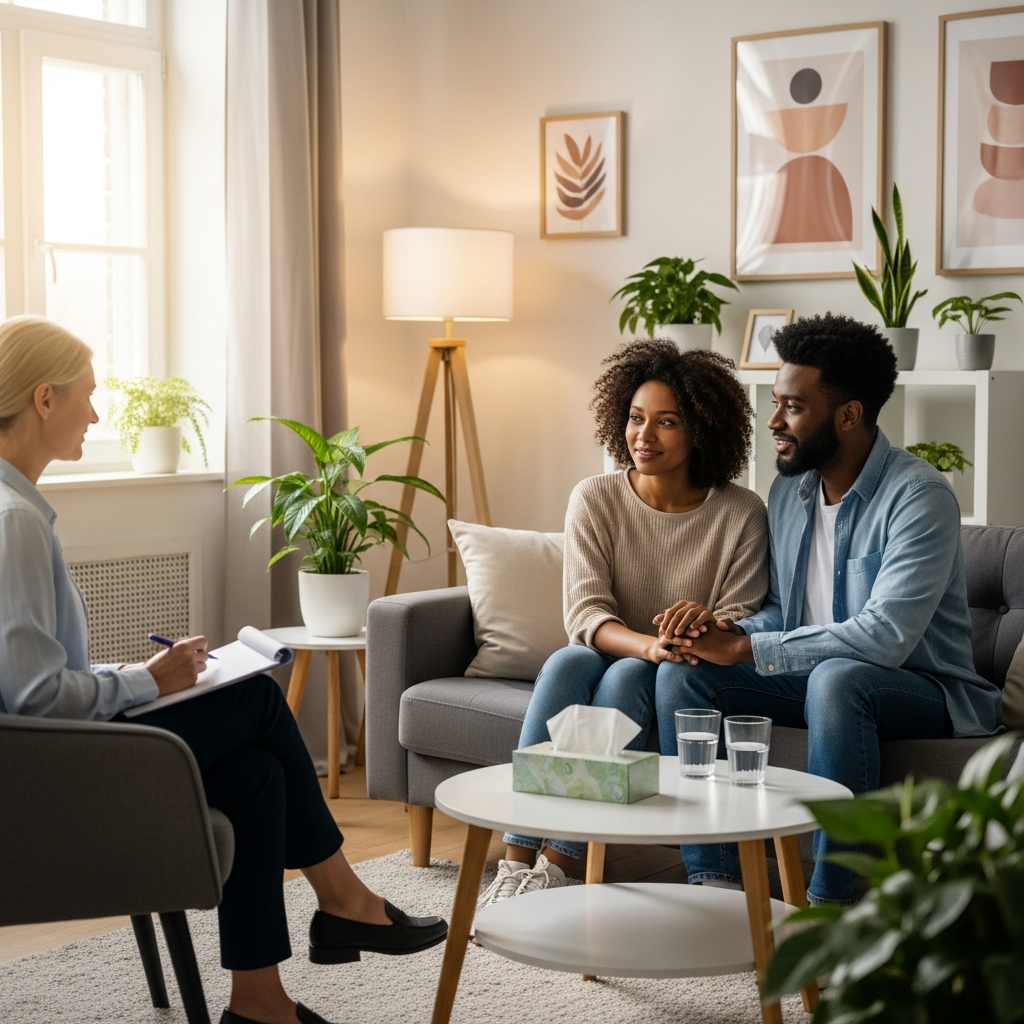 ilişki terapisi illustration for Çiftler İçin İlişki Terapisi: Sorunları Fırsata Çevirerek Birlikteliği Güçlendir