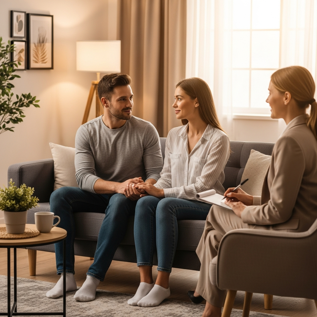 ilişki terapisi illustration for Çiftler İçin İlişki Terapisi: Sorunları Fırsata Çevirerek Birlikteliği Güçlendir